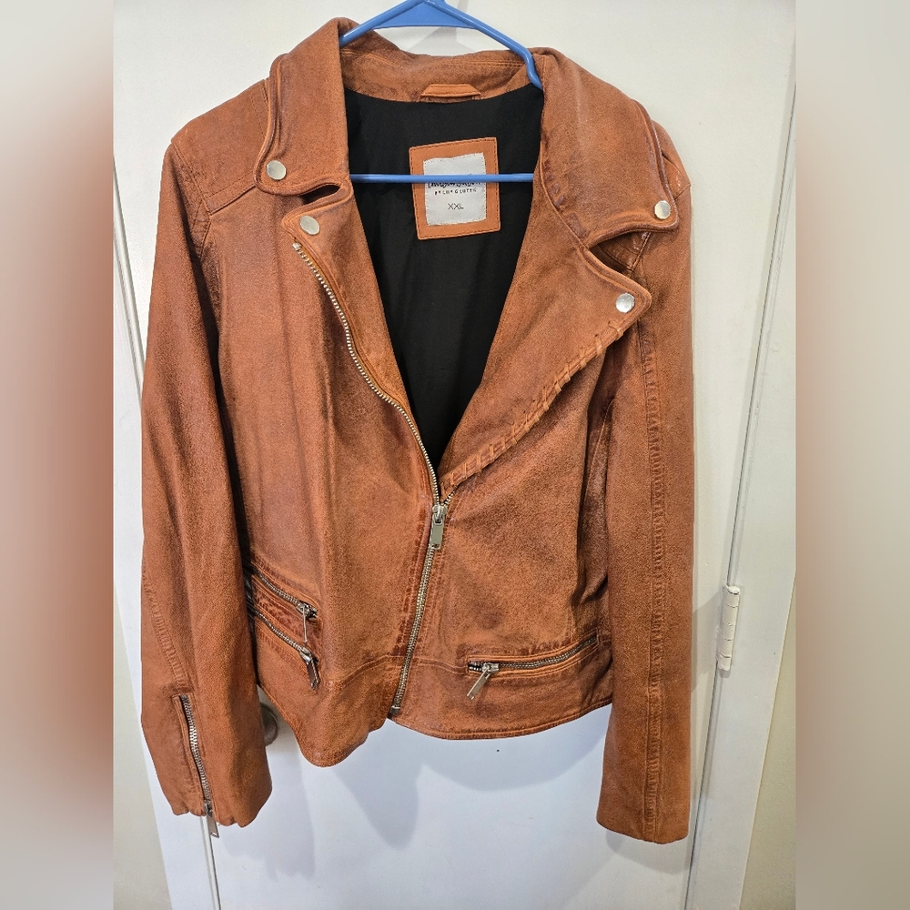 Lily And Lottie By Chelsea DeBoer Leather Jacket